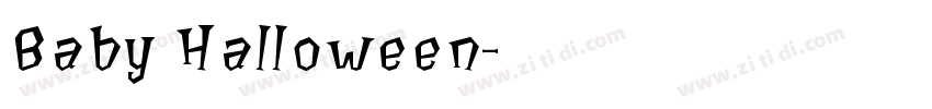 Baby Halloween字体转换